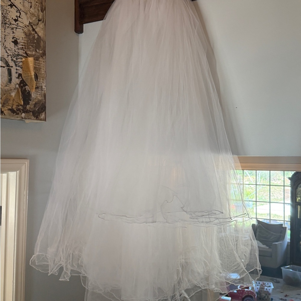 Vintage White Bridal Tulle Petticoat Skirt - Picture 4 of 9